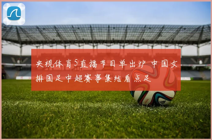 央视体育5直播节目单出炉 中国女排国足中超赛事集结看点足
